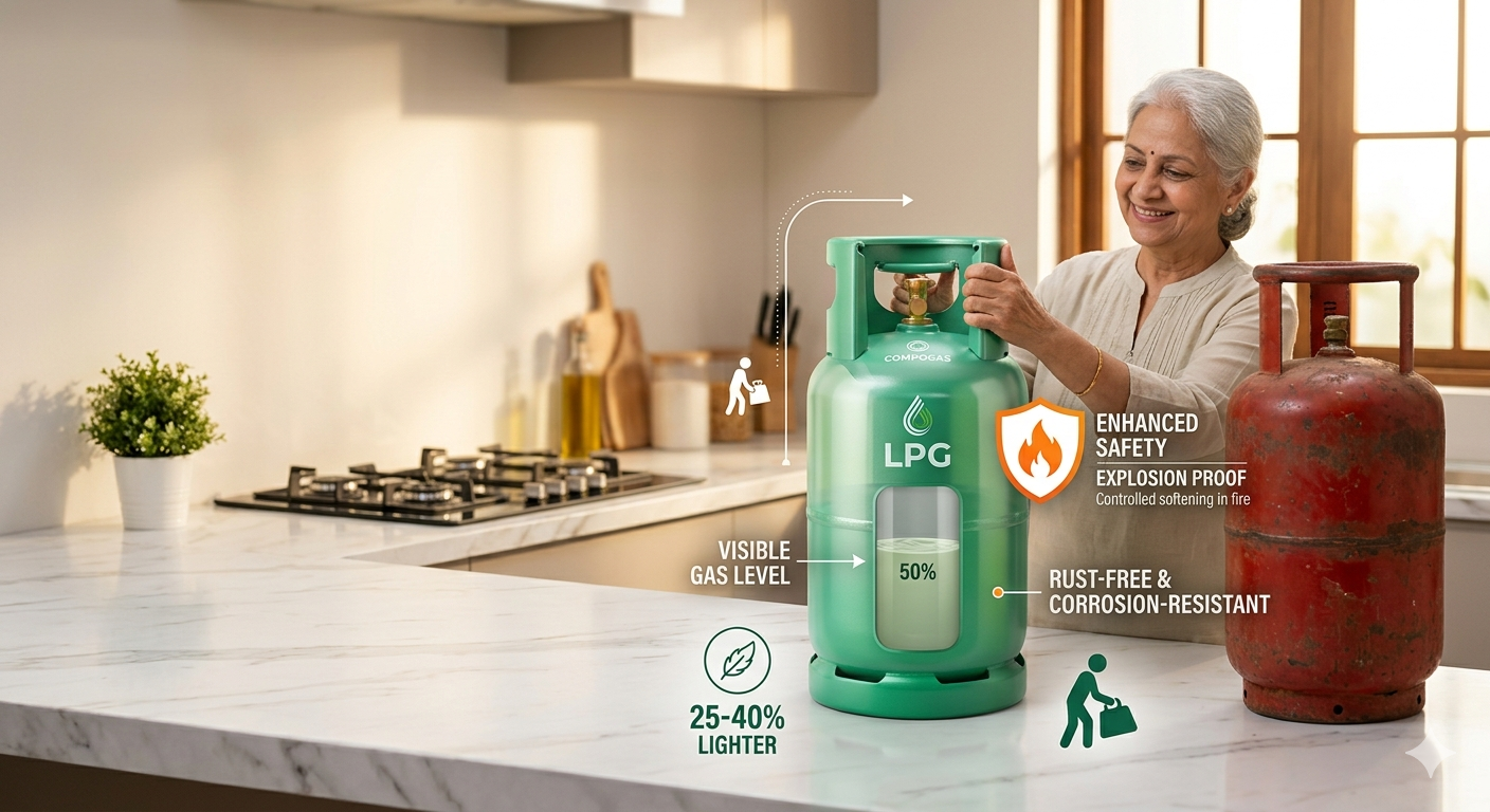 Why Composite LPG Cylinders Are the Future of Safe and Lightweight Gas Storage